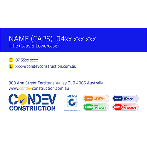 Condev Construction - Brisbane - Without Direct Number