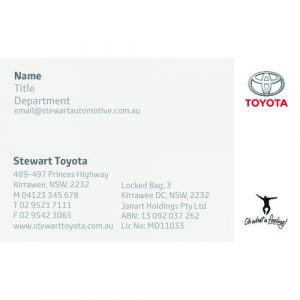 Stewart Toyota business card